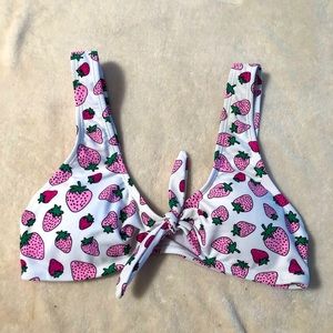 Strawberry Bikini Top